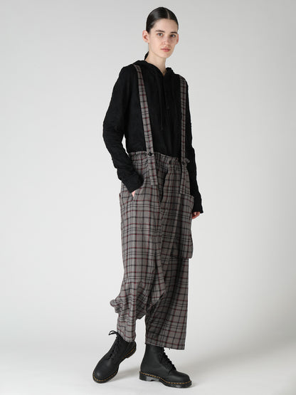 PLAID WASHER SAROUEL PANTS