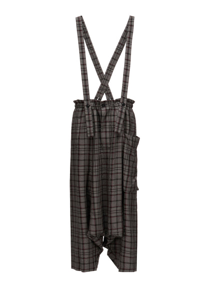 PLAID WASHER SAROUEL PANTS