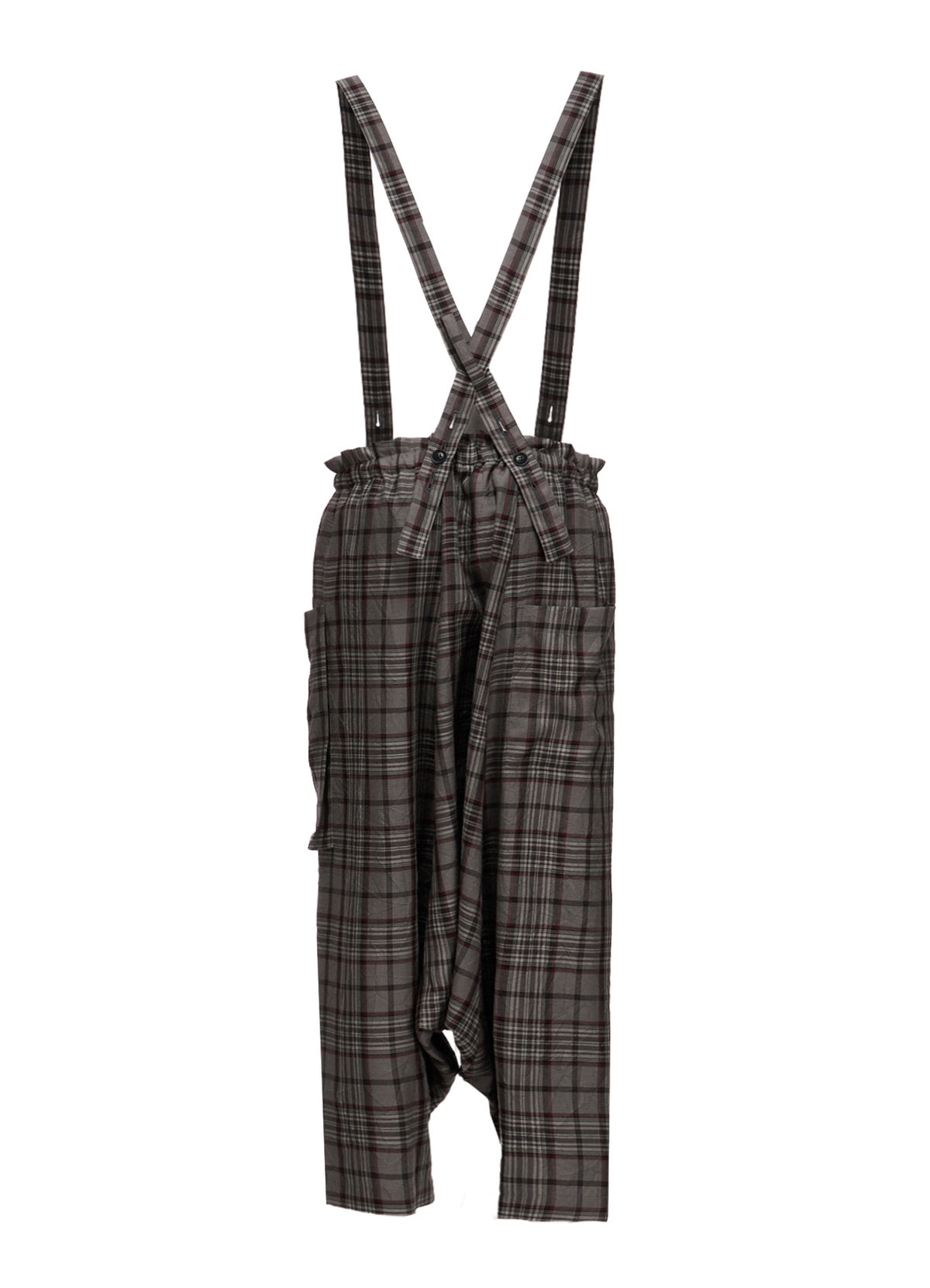 PLAID WASHER SAROUEL PANTS