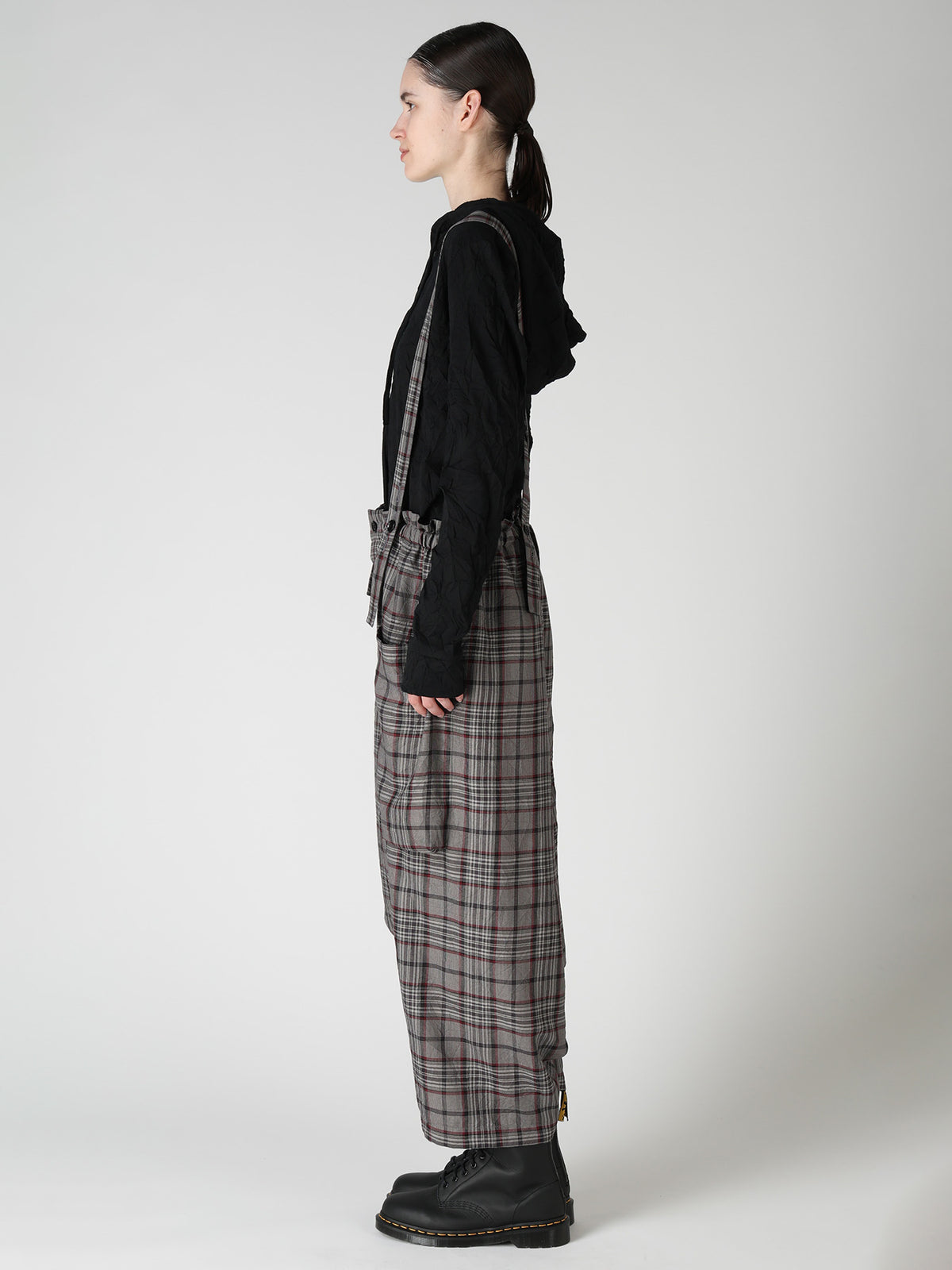 PLAID WASHER SAROUEL PANTS