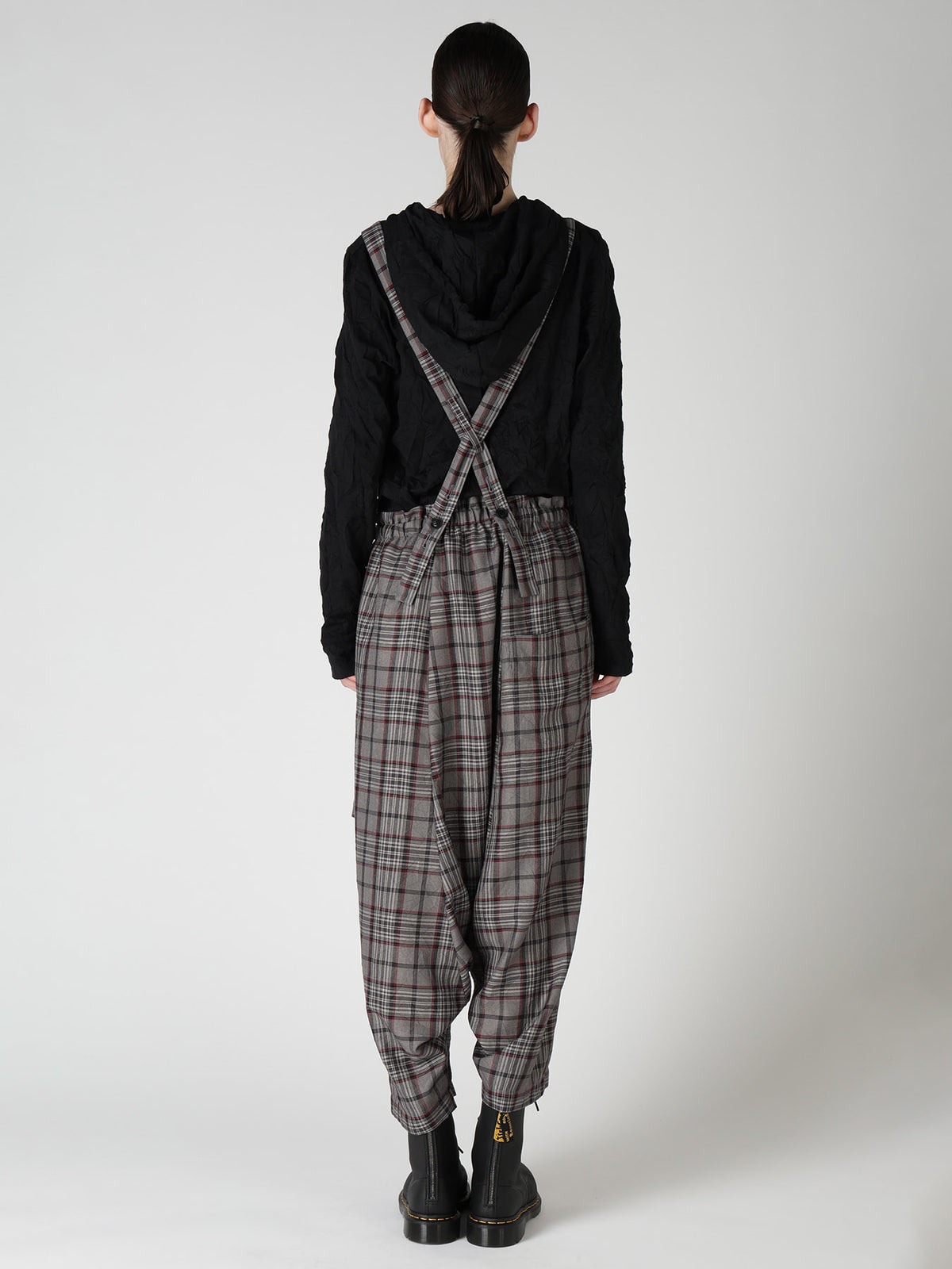 PLAID WASHER SAROUEL PANTS