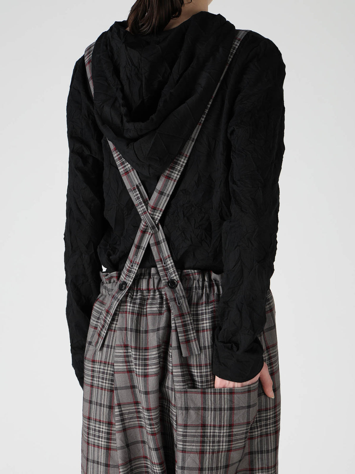 PLAID WASHER SAROUEL PANTS