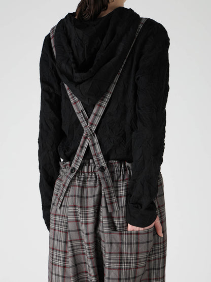 PLAID WASHER SAROUEL PANTS