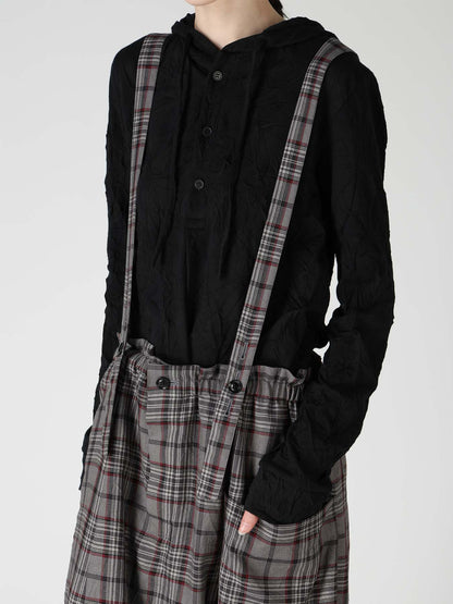 PLAID WASHER SAROUEL PANTS