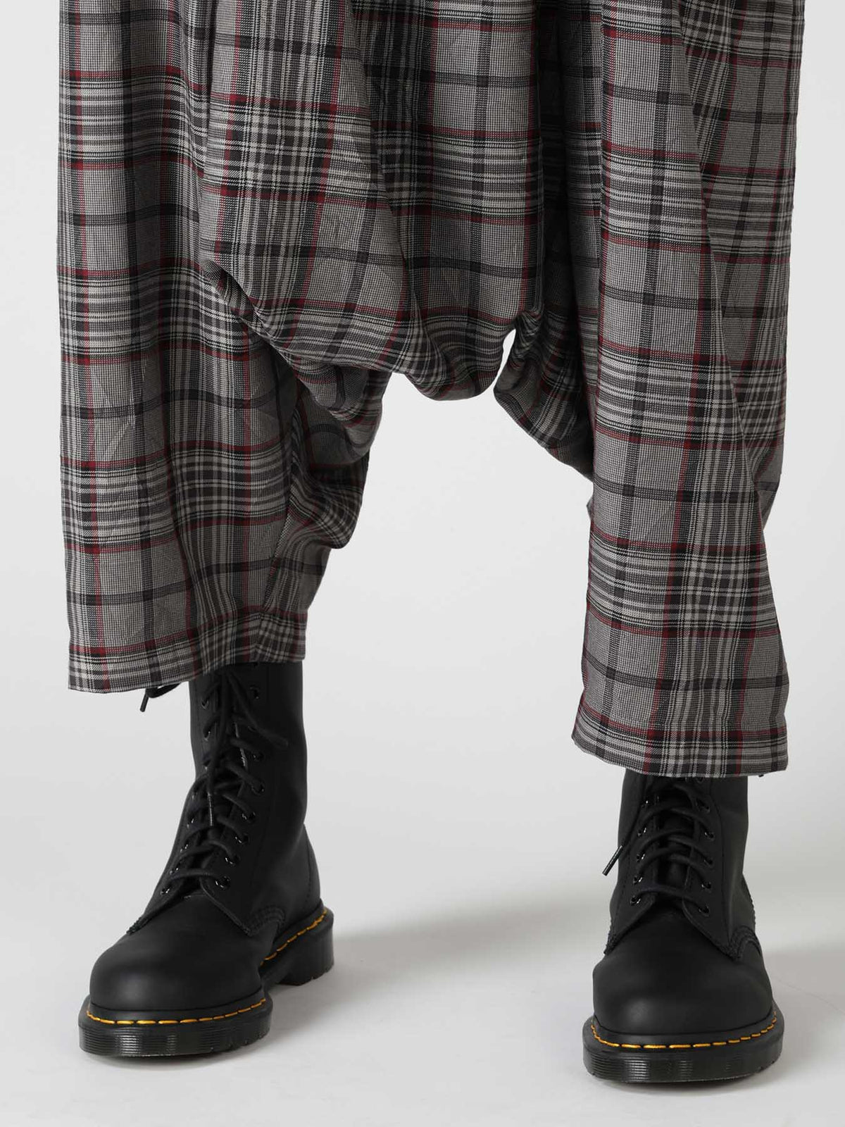 PLAID WASHER SAROUEL PANTS