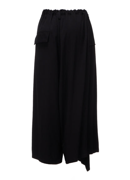 VISCOSE/TRIACETATE BLEND DETACHED PANEL PANTS