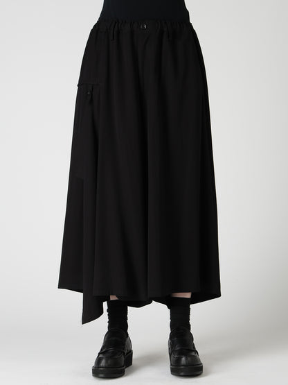 VISCOSE/TRIACETATE BLEND DETACHED PANEL PANTS