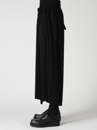VISCOSE/TRIACETATE BLEND DETACHED PANEL PANTS