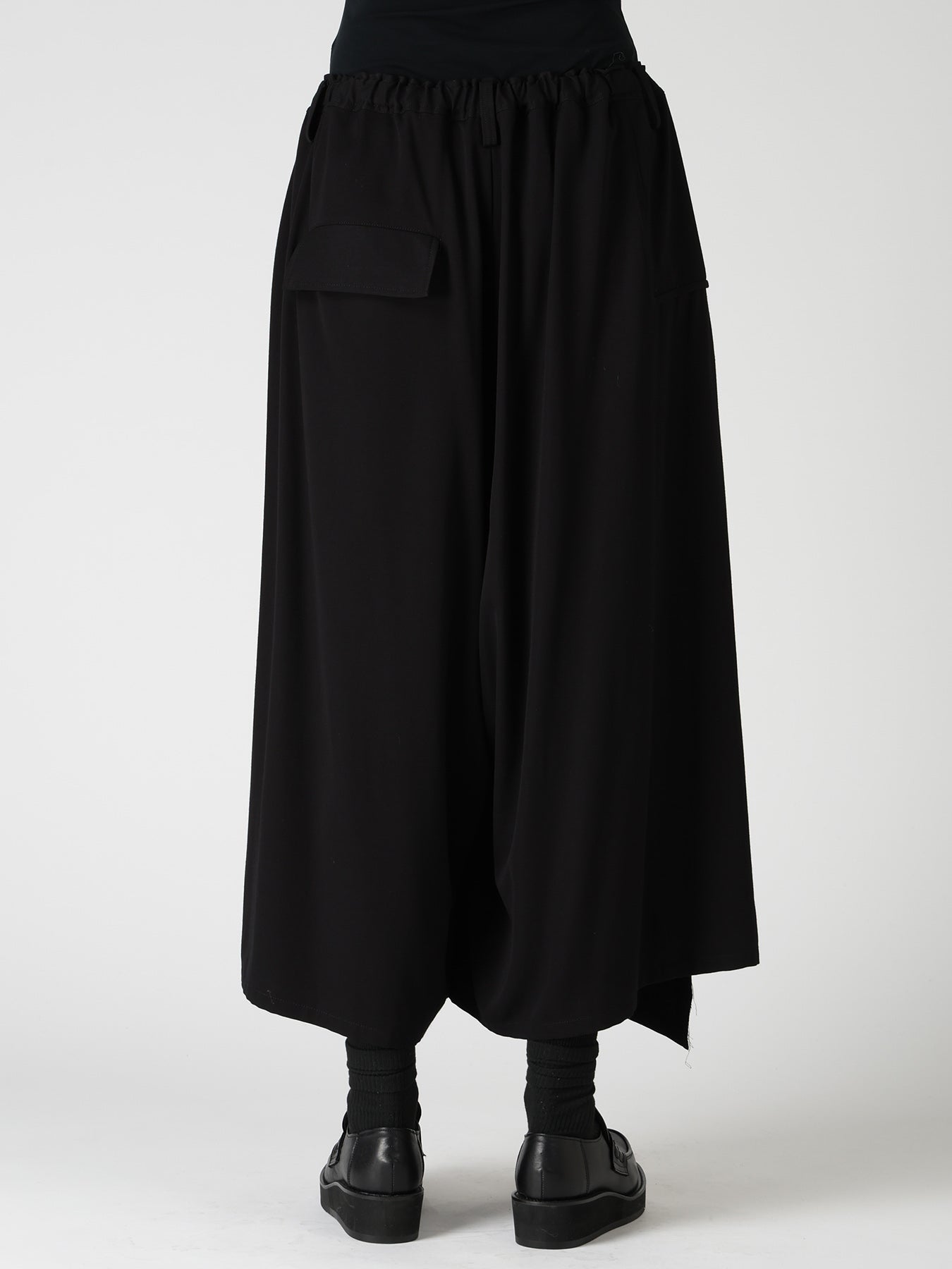 VISCOSE/TRIACETATE BLEND DETACHED PANEL PANTS