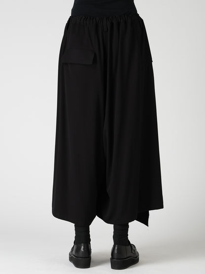 VISCOSE/TRIACETATE BLEND DETACHED PANEL PANTS
