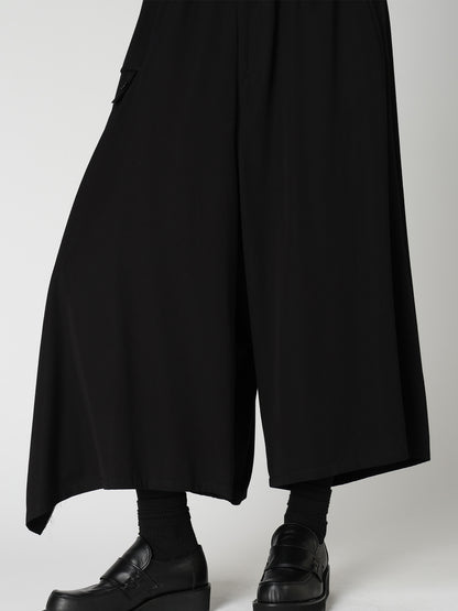 VISCOSE/TRIACETATE BLEND DETACHED PANEL PANTS