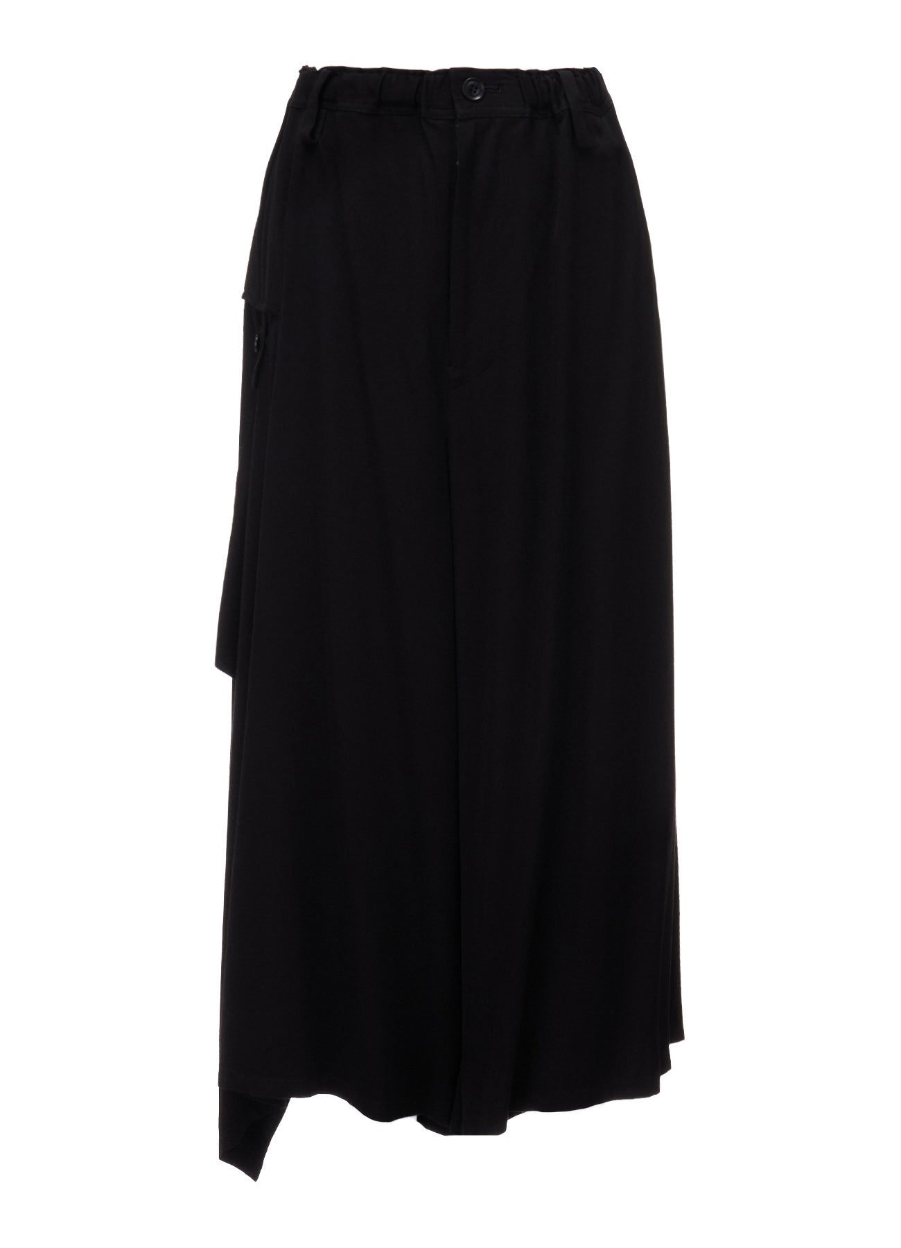 VISCOSE/TRIACETATE BLEND DETACHED PANEL PANTS – THE SHOP YOHJI
