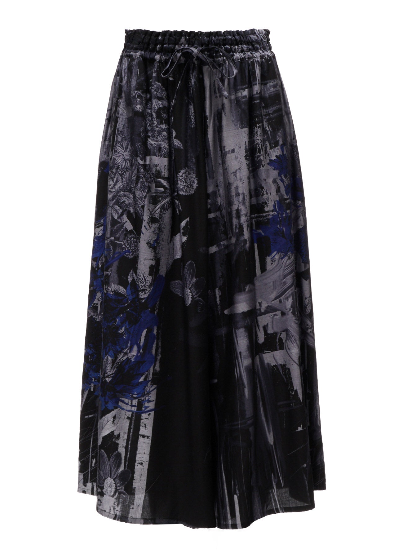 CUPRO DISTORTED FLOWER FLARE PANTS