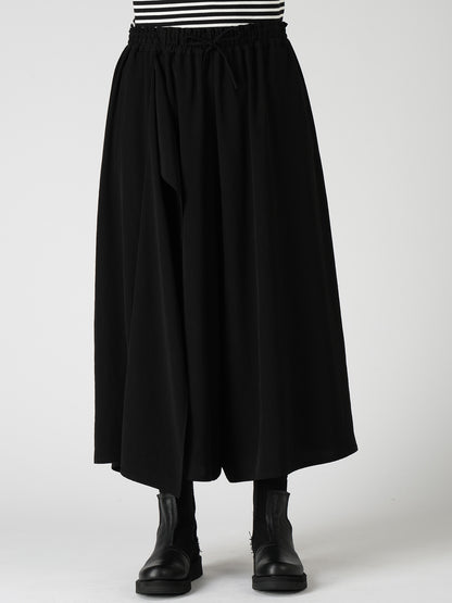 TA/PE CREPE DE CHINE DRAPE FLARE PANTS