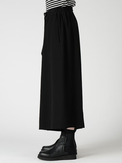 TA/PE CREPE DE CHINE DRAPE FLARE PANTS