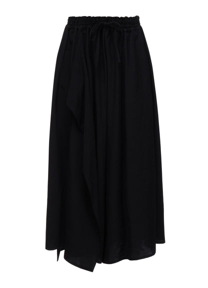 TA/PE CREPE DE CHINE DRAPE FLARE PANTS