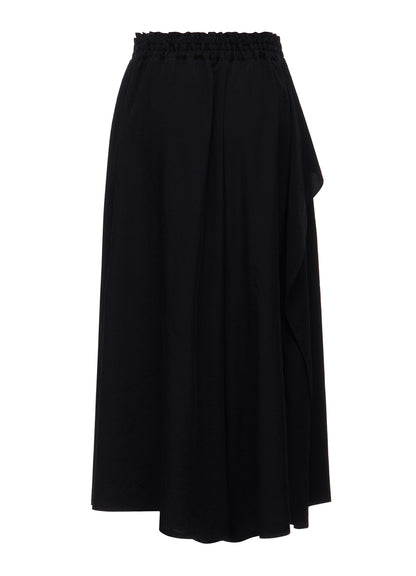 TA/PE CREPE DE CHINE DRAPE FLARE PANTS