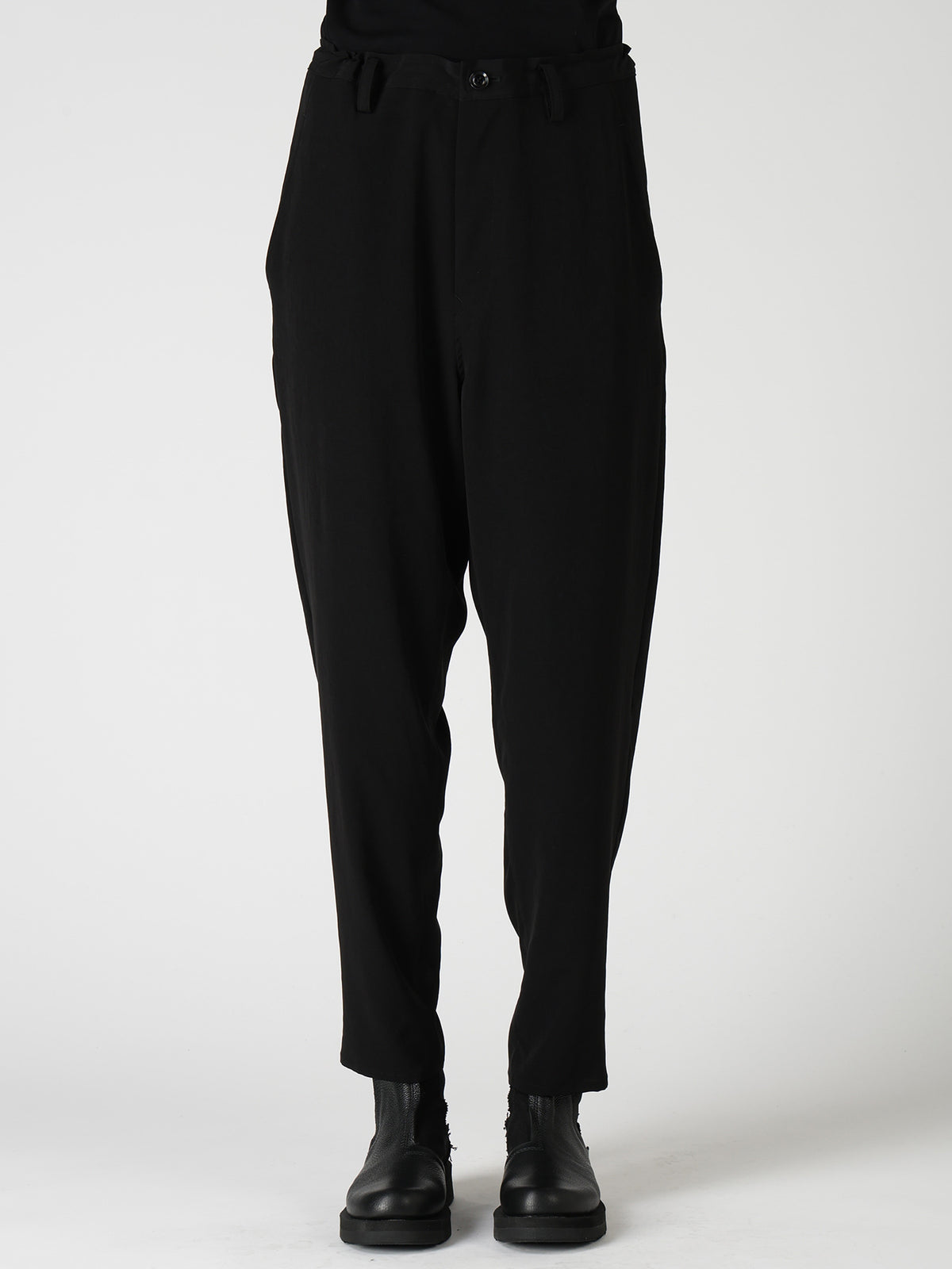 TA/PE CREPE DE CHINE TAPERED PANTS