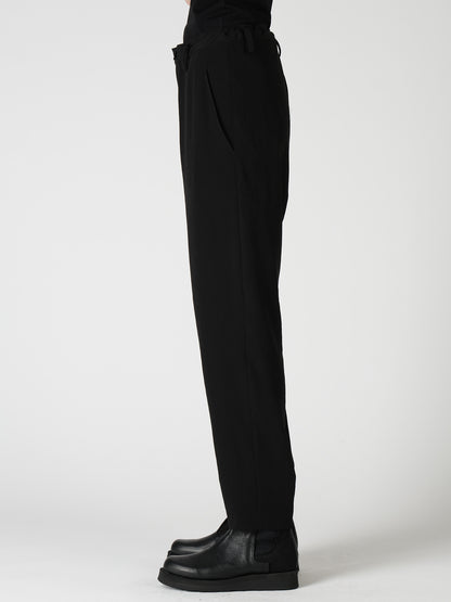 TA/PE CREPE DE CHINE TAPERED PANTS