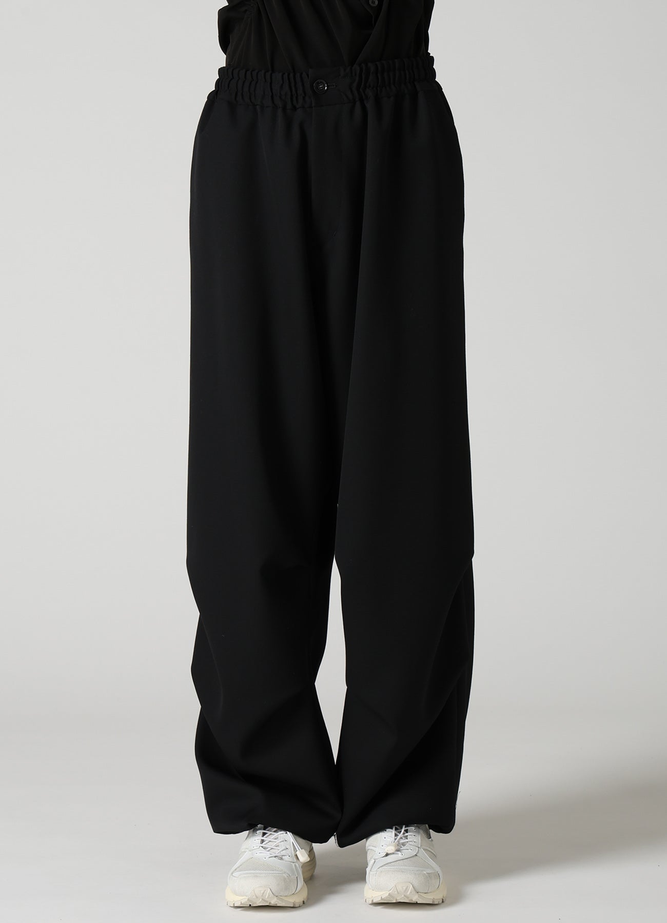 WOOL GABARDINE EASY PANTS