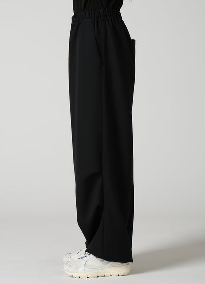 WOOL GABARDINE EASY PANTS