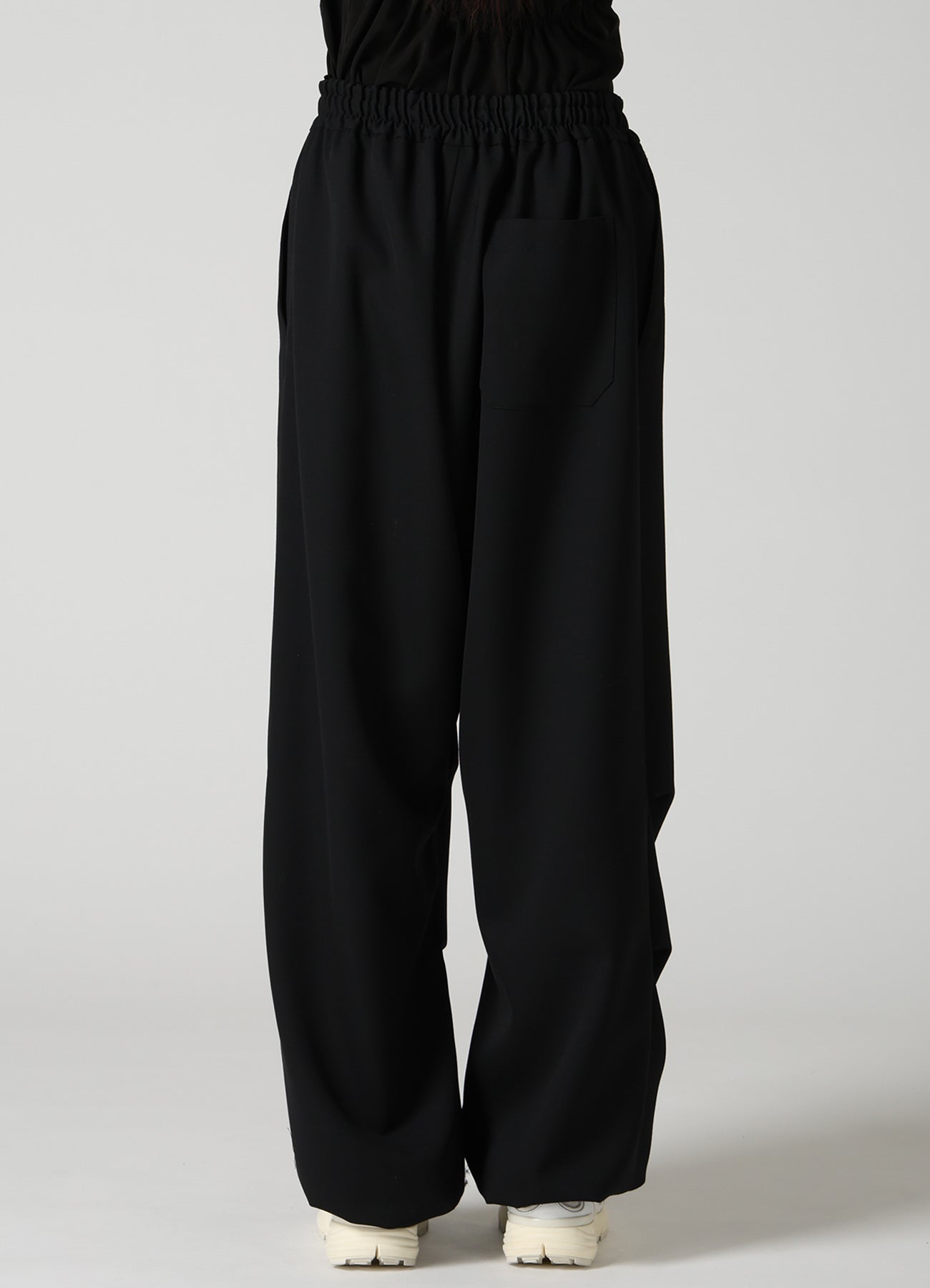 WOOL GABARDINE EASY PANTS