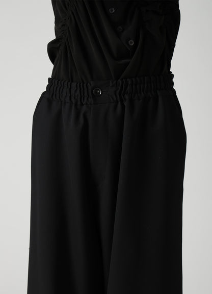 WOOL GABARDINE EASY PANTS