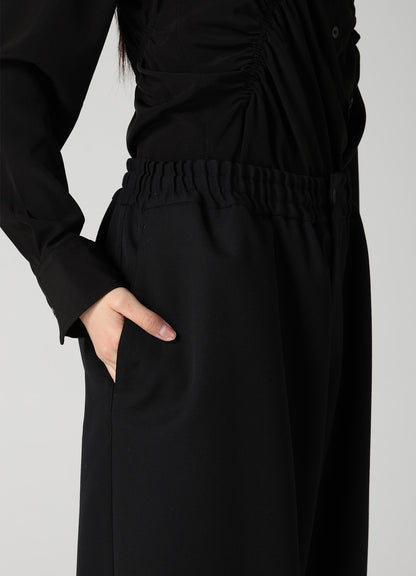 WOOL GABARDINE EASY PANTS