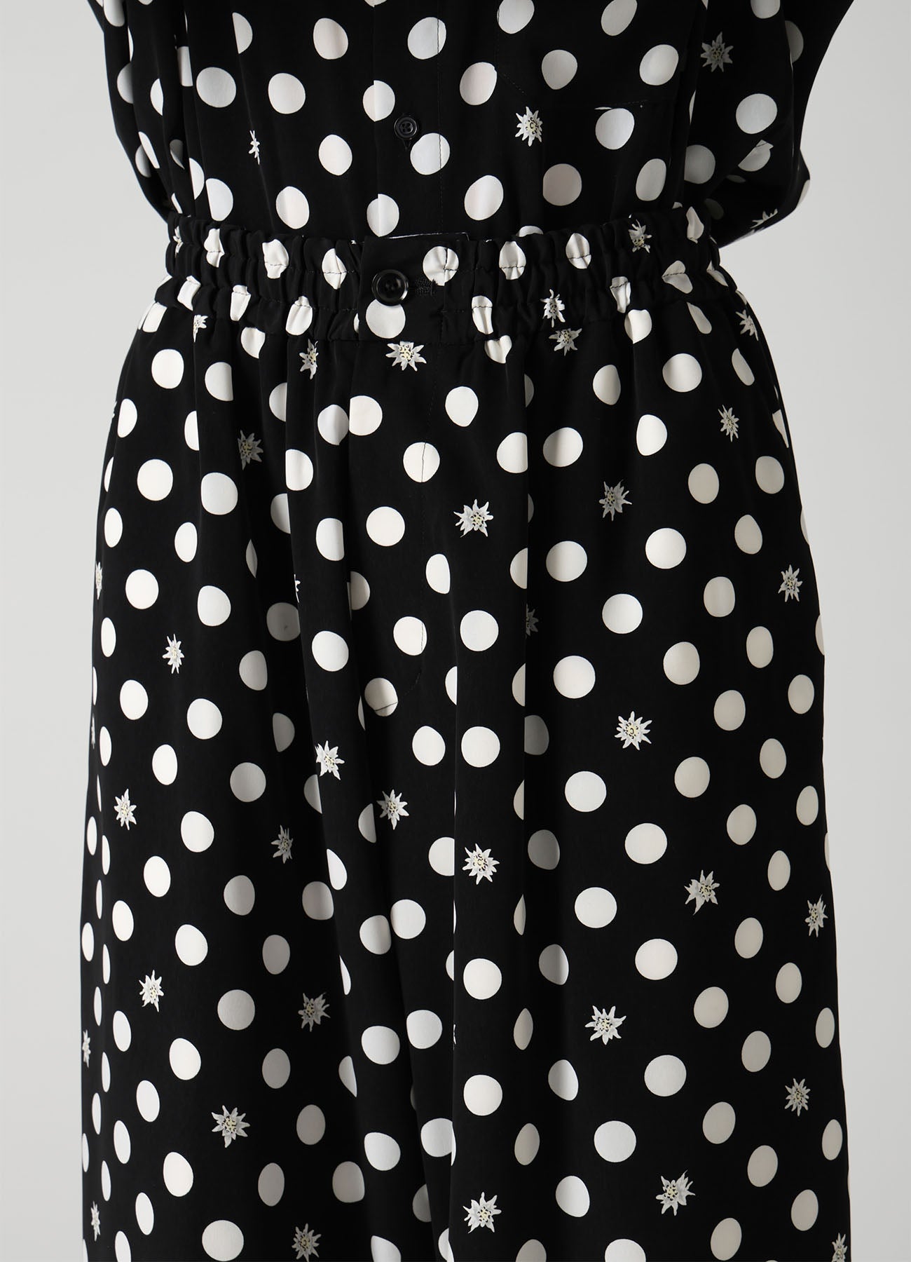 DOT FLOWER PRINT EASY PANTS