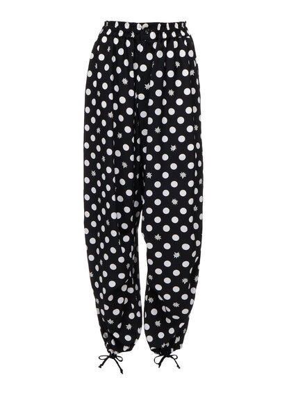 DOT FLOWER PRINT EASY PANTS