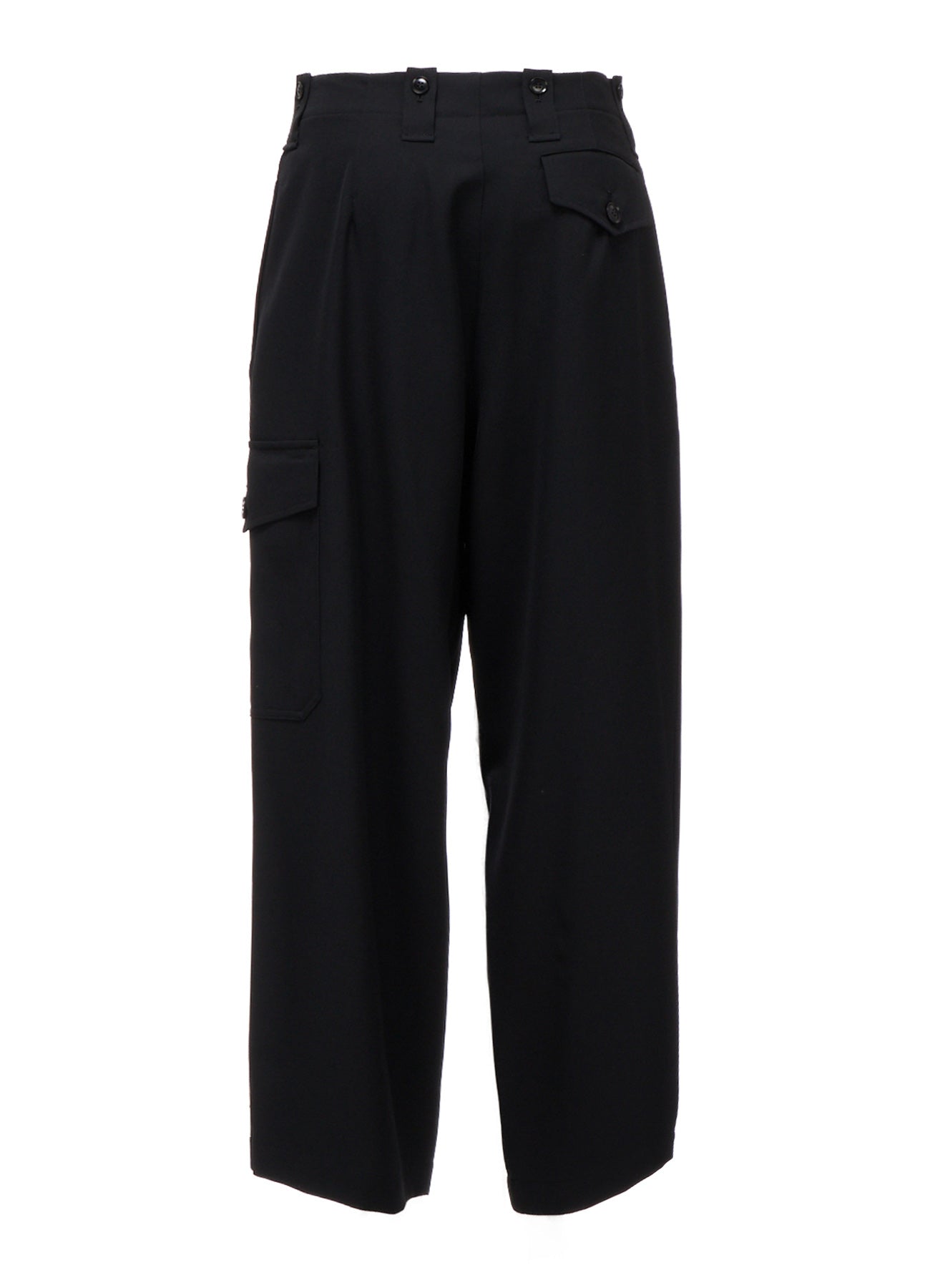 WOOL GABARDINE CARGO PANTS