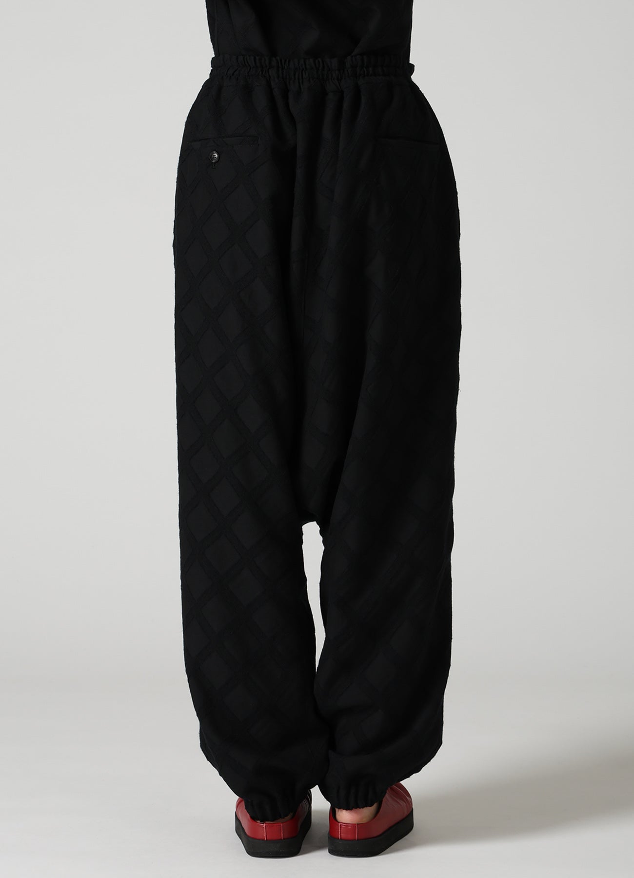 PLAID JACQUARD SAROUEL PANTS