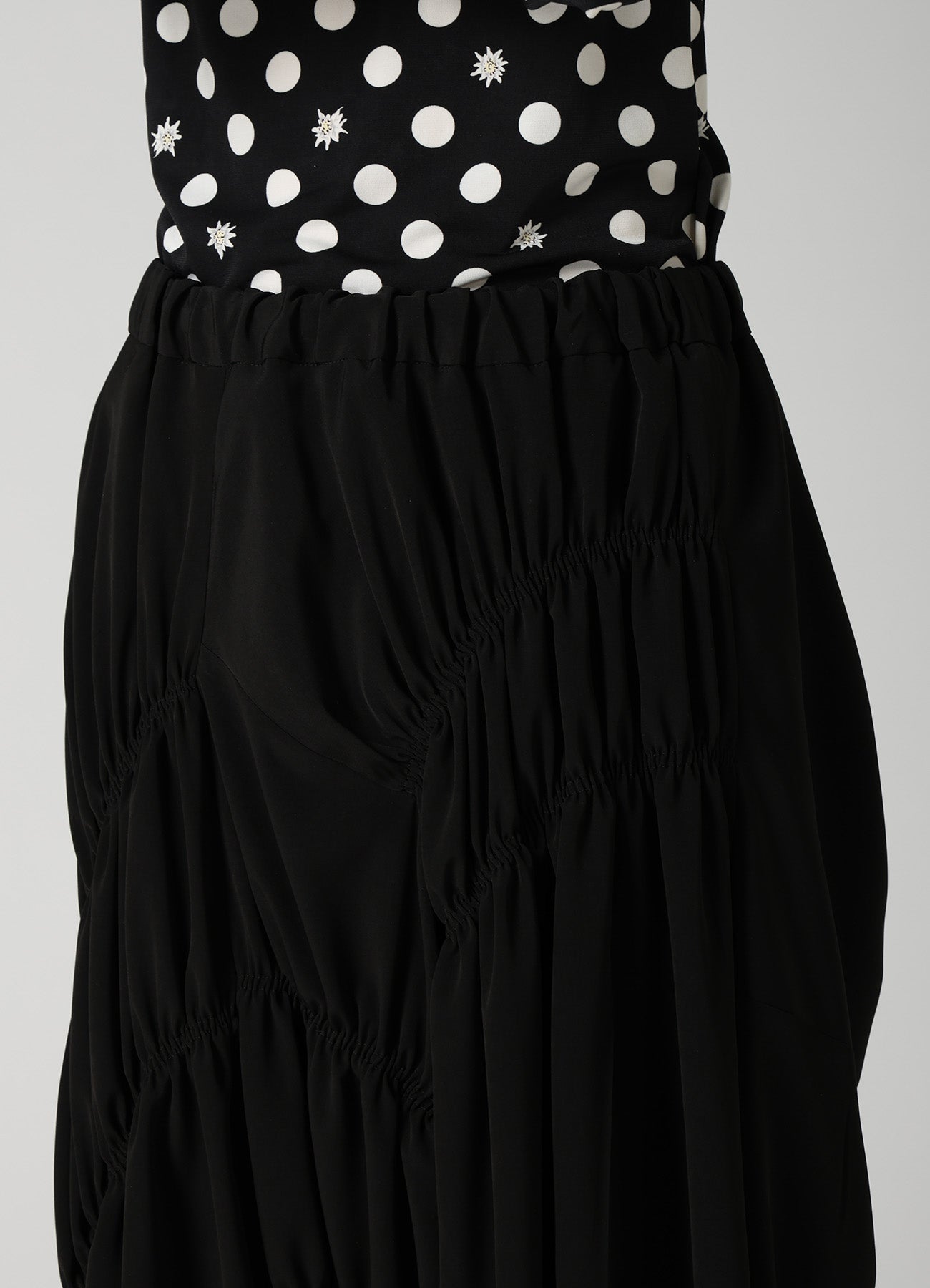 TA/PE SUPER VIYON TUSSER GATHERED PANTS