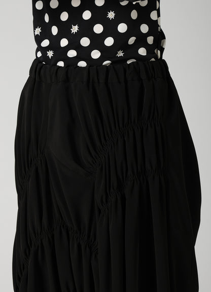 TA/PE SUPER VIYON TUSSER GATHERED PANTS