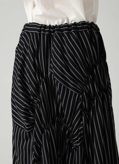 CUPRA STRIPE GATHERED PANTS