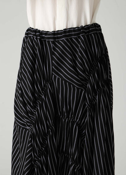 CUPRA STRIPE GATHERED PANTS