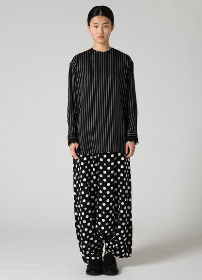DOT FLOWER PRINT BALLOON PANTS