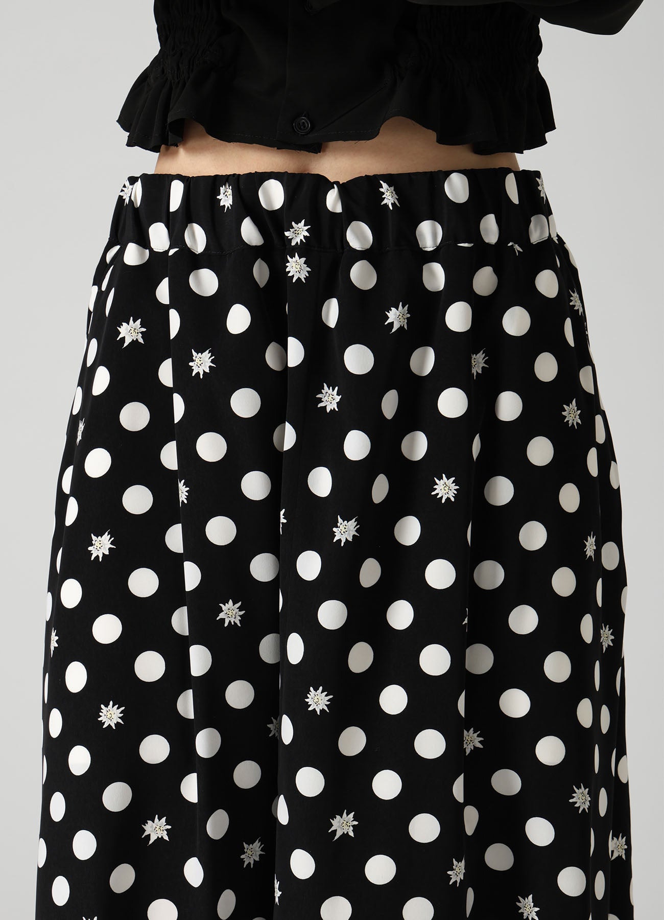 DOT FLOWER PRINT BALLOON PANTS