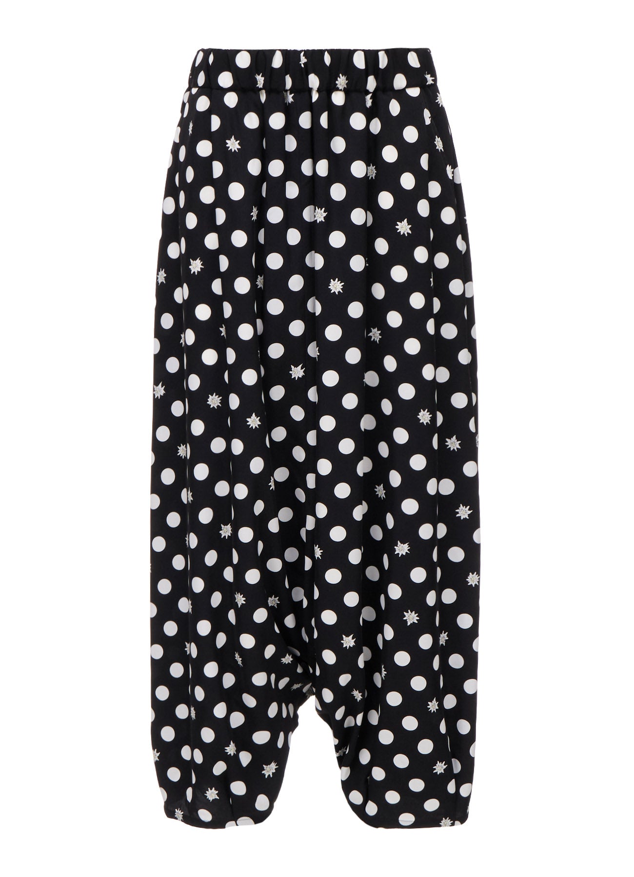 DOT FLOWER PRINT BALLOON PANTS