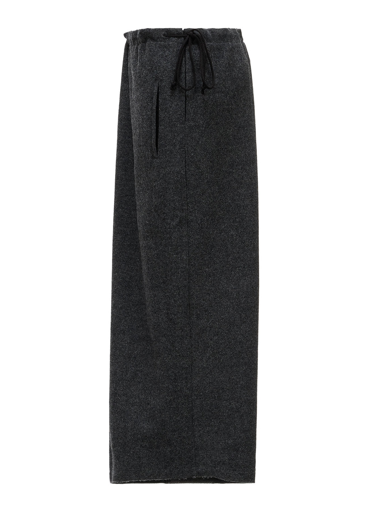 Y'S STITCH WOOL BLEND SAROUEL PANTS