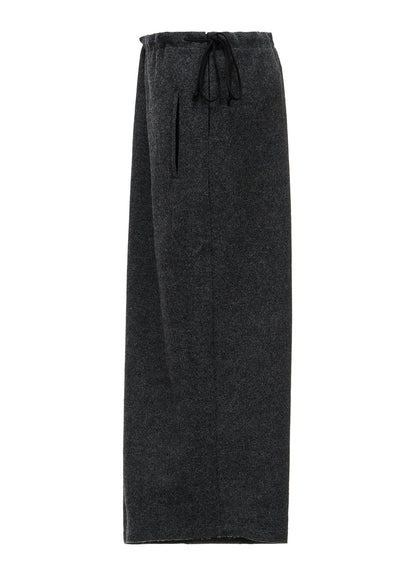Y'S STITCH WOOL BLEND SAROUEL PANTS