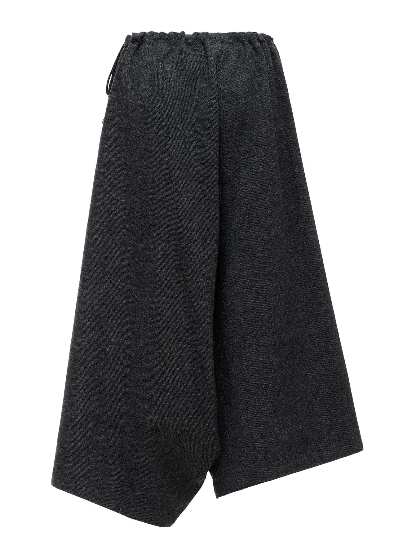 Y'S STITCH WOOL BLEND SAROUEL PANTS