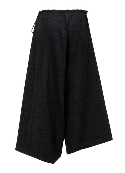 Y'S STITCH WOOL BLEND SAROUEL PANTS