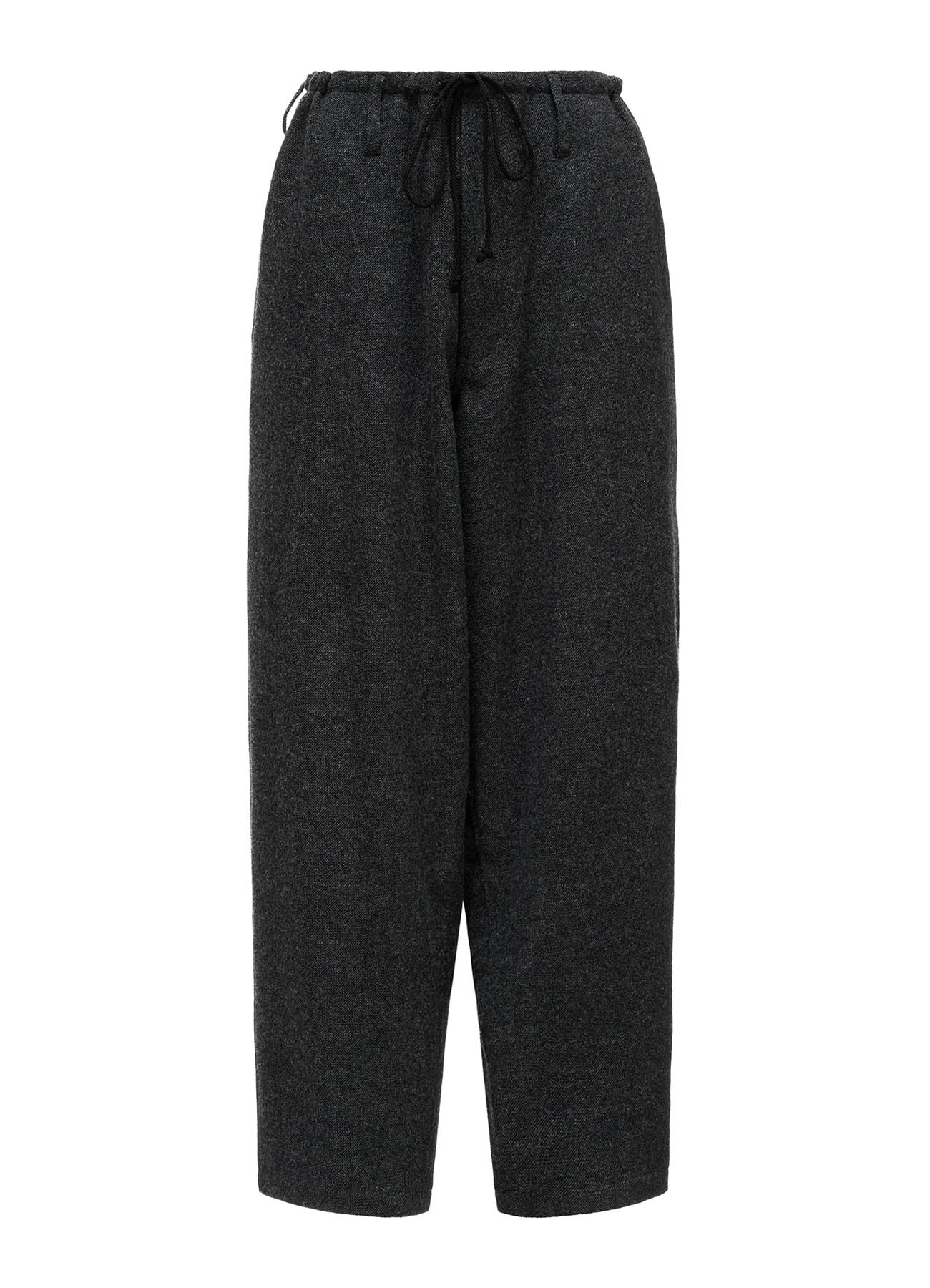 Y'S STITCH WOOL BLEND STRING PANTS