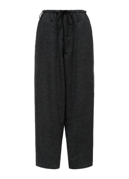 Y'S STITCH WOOL BLEND STRING PANTS