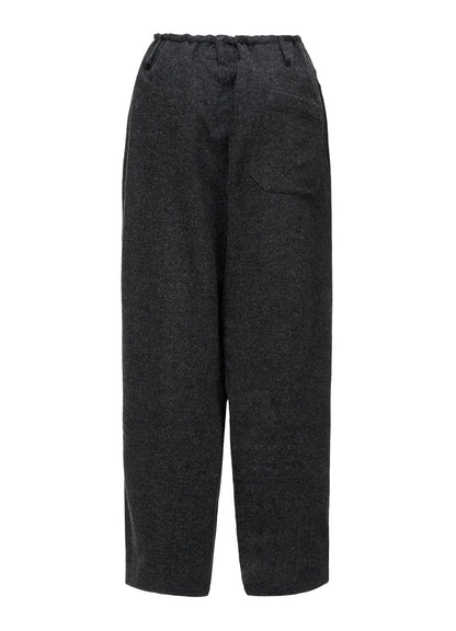 Y'S STITCH WOOL BLEND STRING PANTS