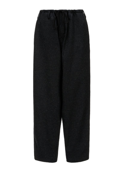 Y'S STITCH WOOL BLEND STRING PANTS