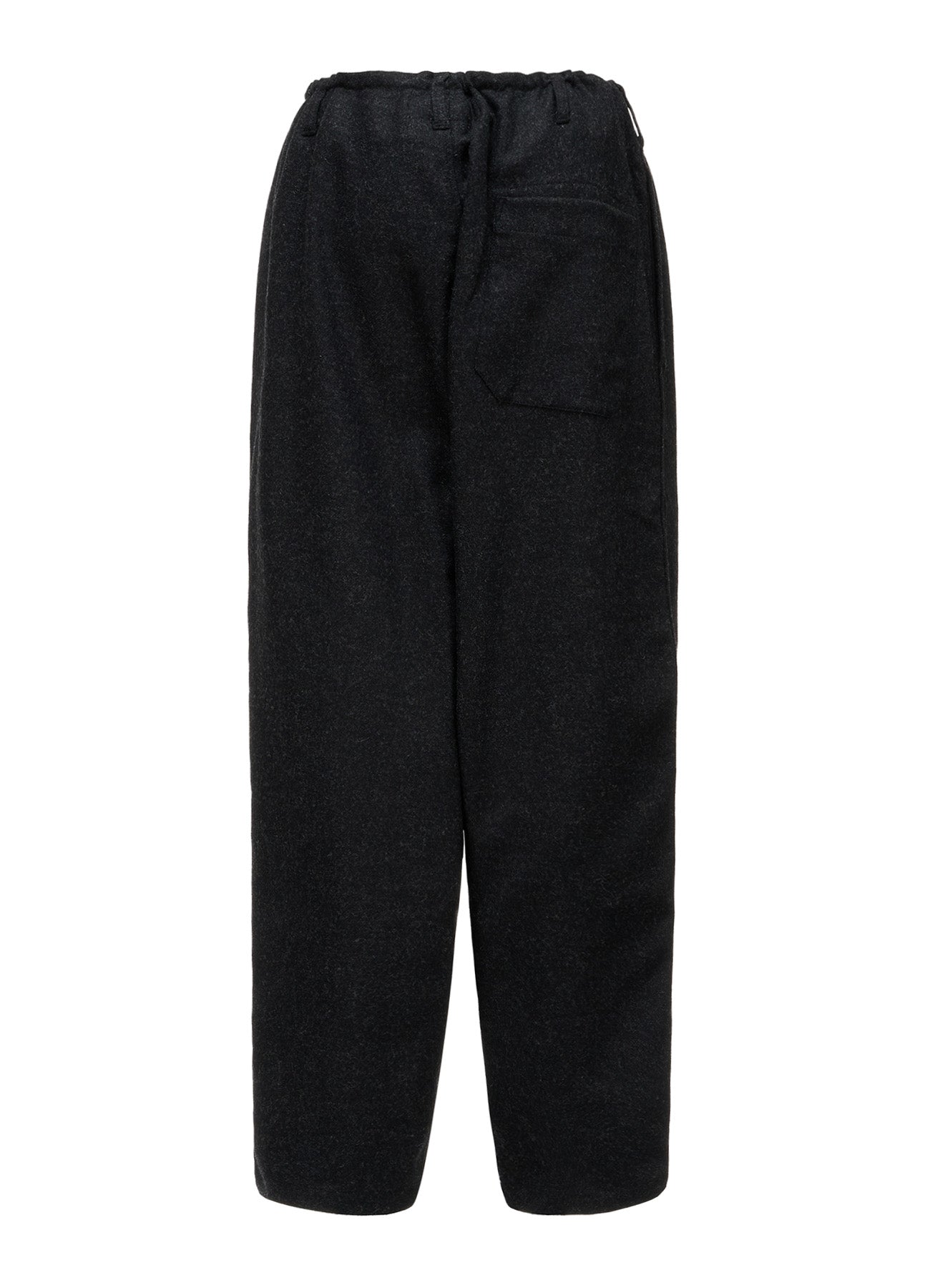 Y'S STITCH WOOL BLEND STRING PANTS