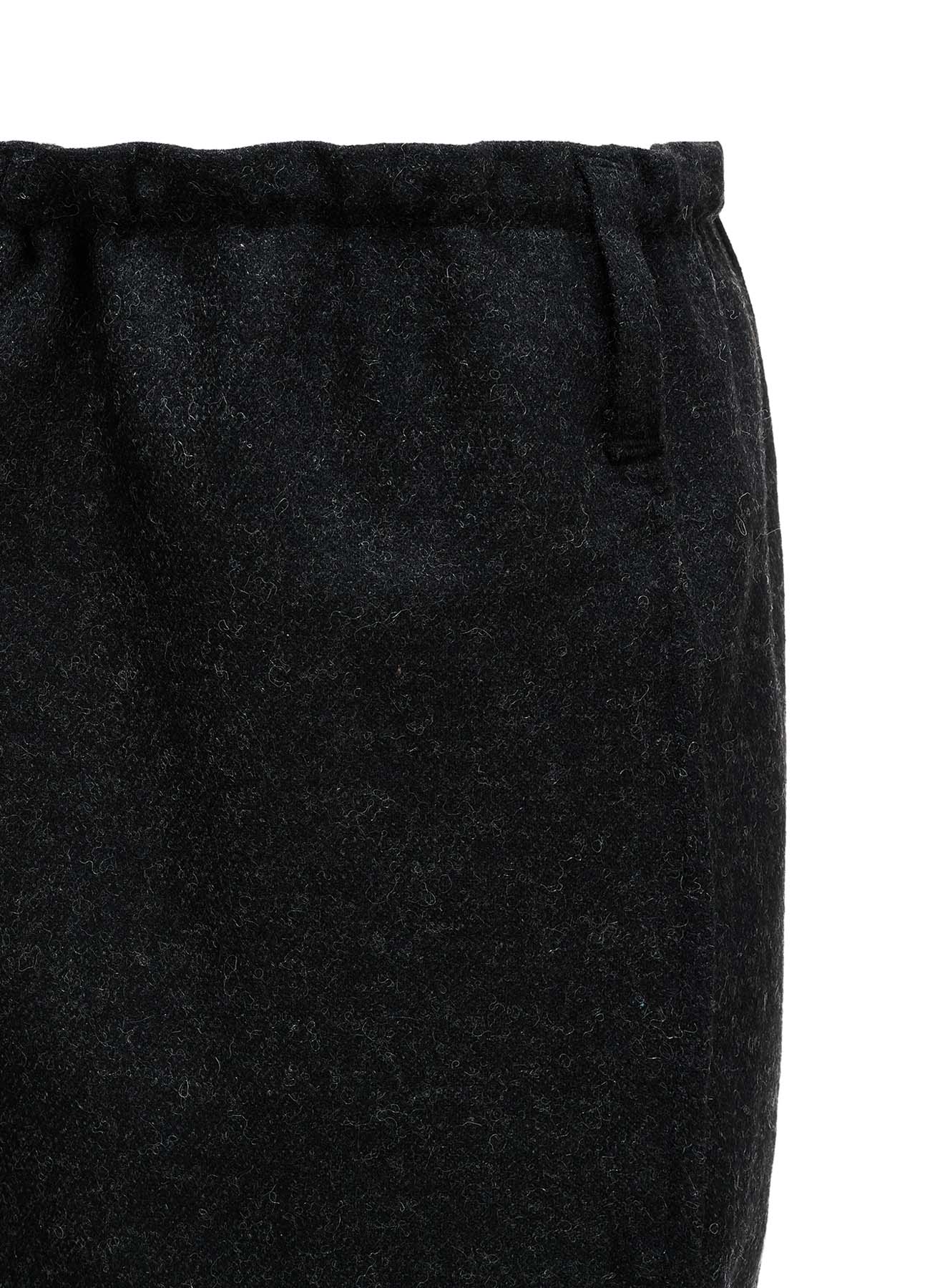 Y'S STITCH WOOL BLEND STRING PANTS