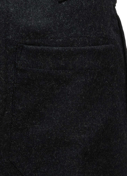 Y'S STITCH WOOL BLEND STRING PANTS